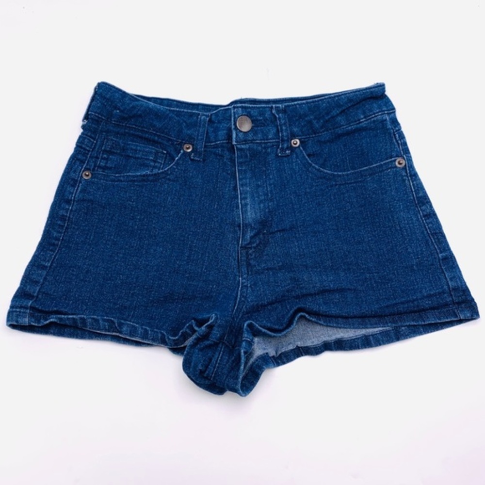 EUC Forever 21 Blue High Rise Waist Short Shorts